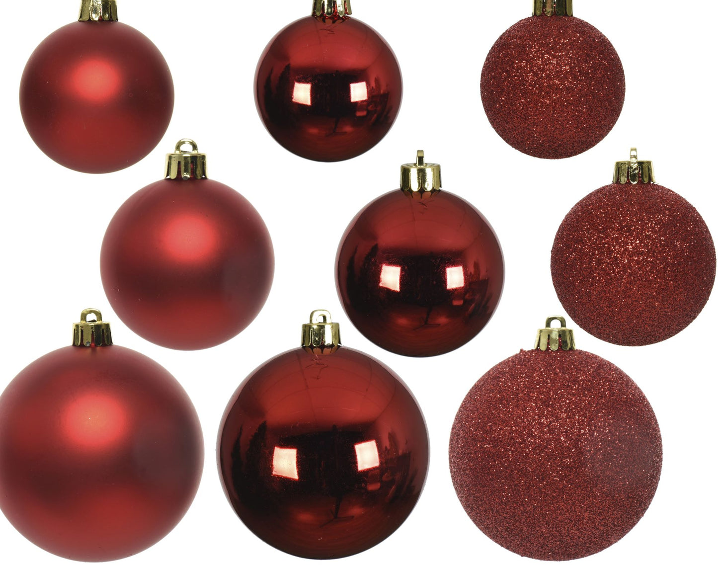 Deco Bauble Cmas Red  26ct