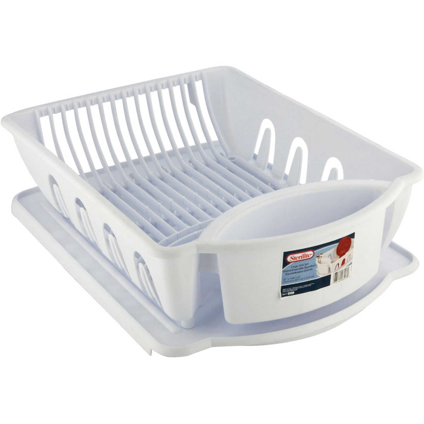 Sterilite 2pc Dish Drainer Wht