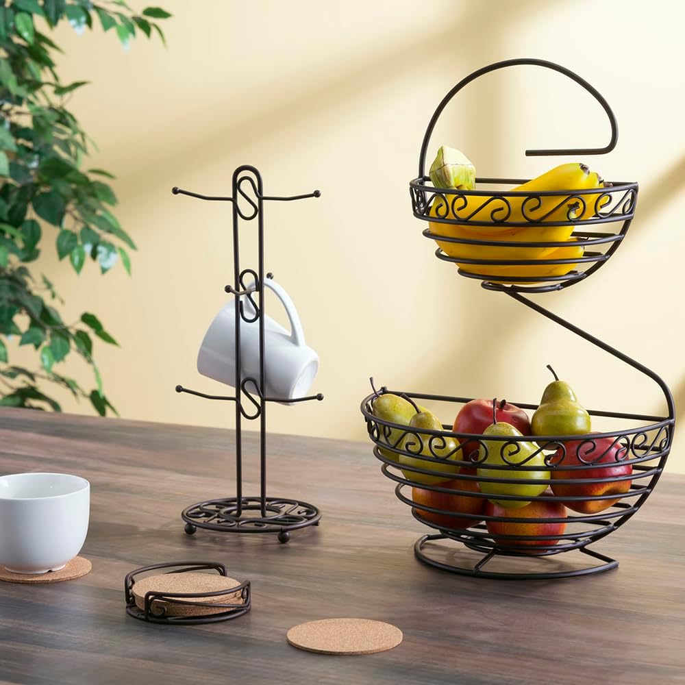 H/Basic Bronze Mug Tree Metal