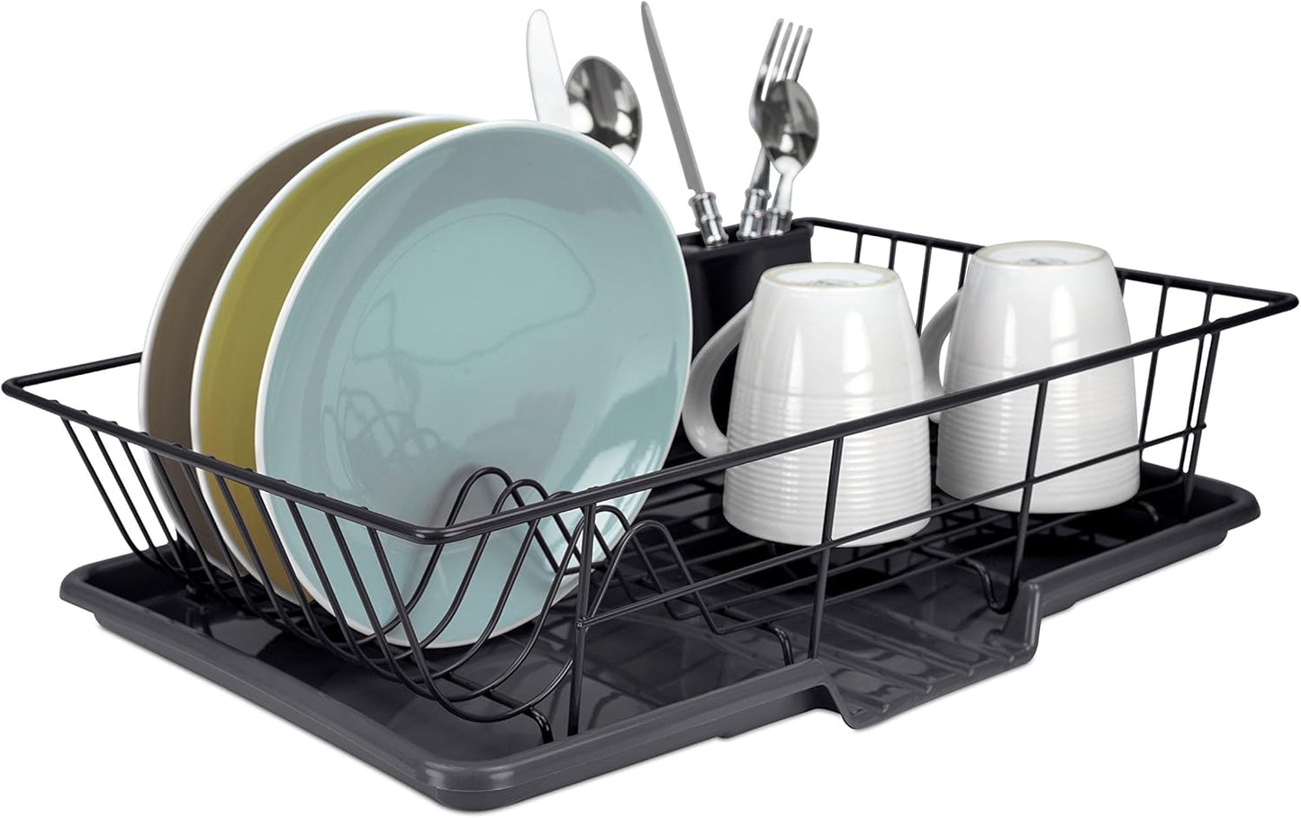 HB Dish Drainer 3pc Set Blk