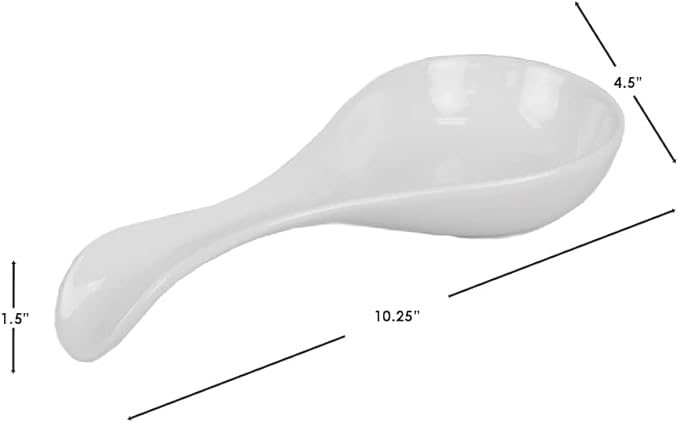 Ceramic Spoon Rest White