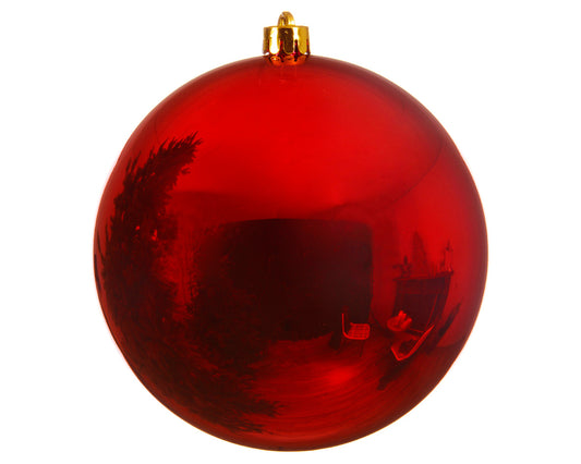 Dec Baub Shtprf Xmas Rd 14cm