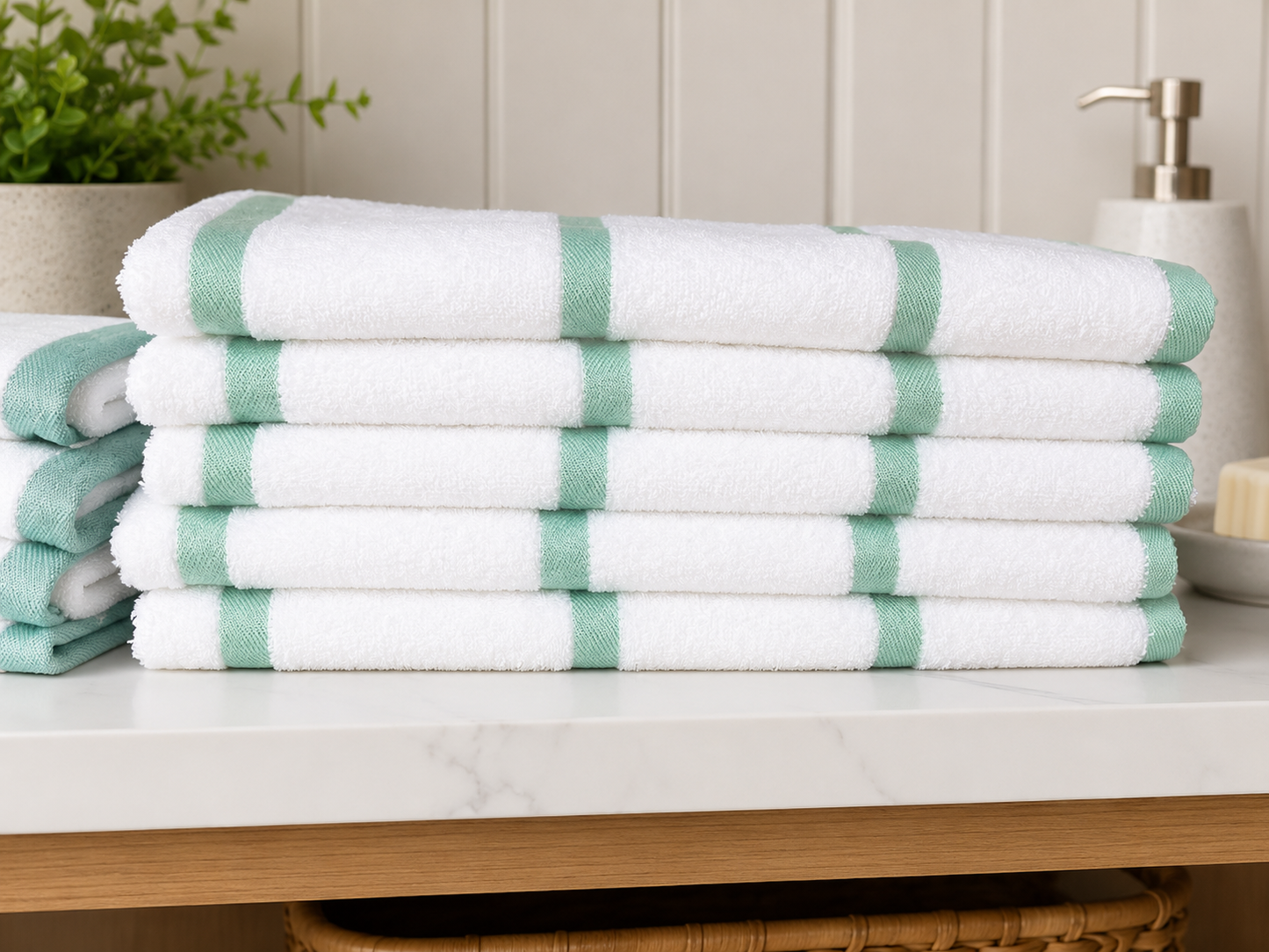 Las Rayas BeachTowel LGn 30x60