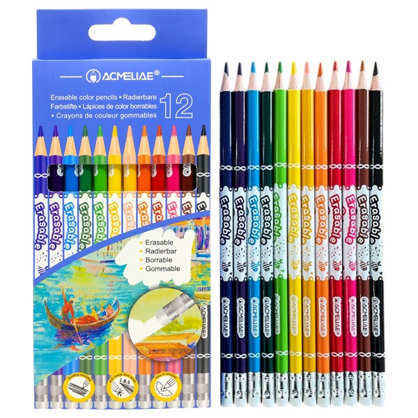 Acme Erasble Color Pencil 12pk
