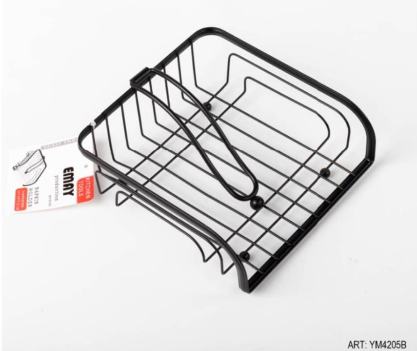Metalware Napkin Holder Black