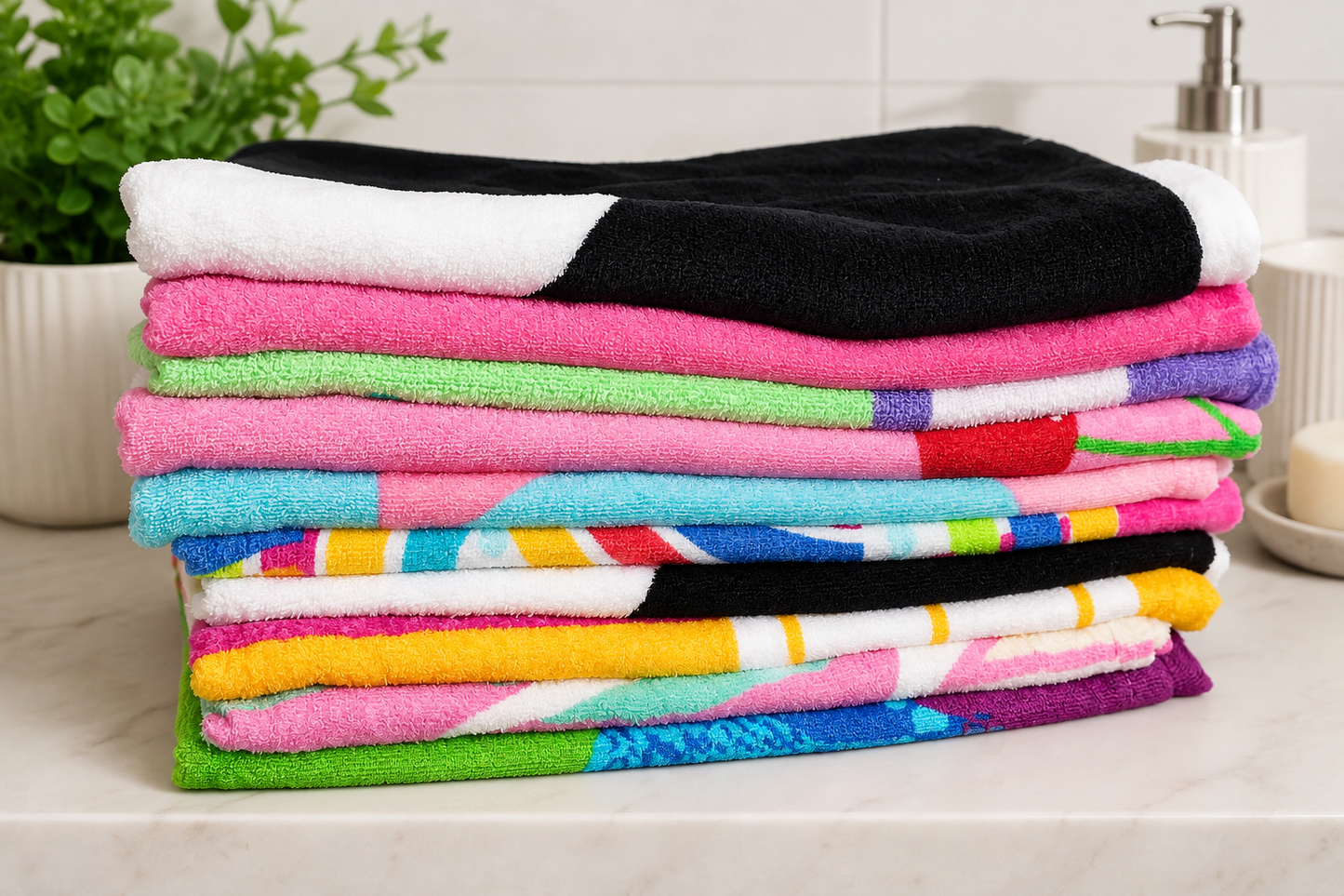 Printed Beach Towel Asst