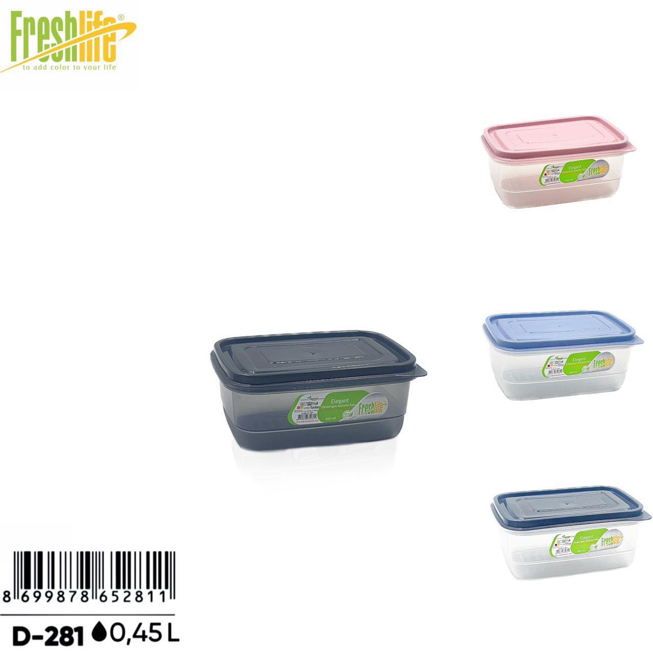 Elegant Rect Stor Container 450ml