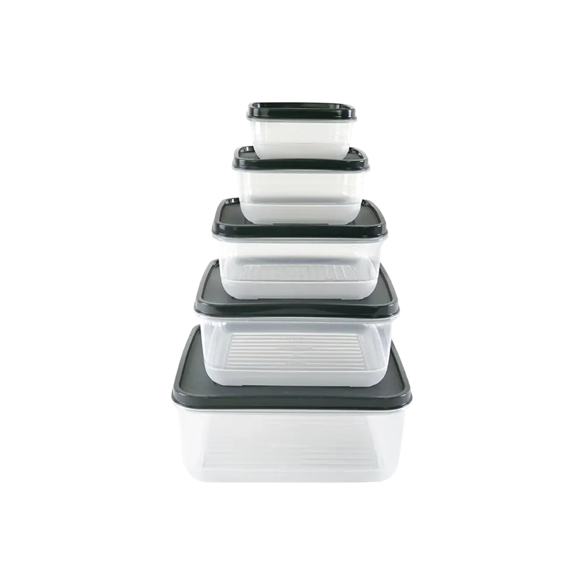 Rubby Sq 5pc Stor Container St