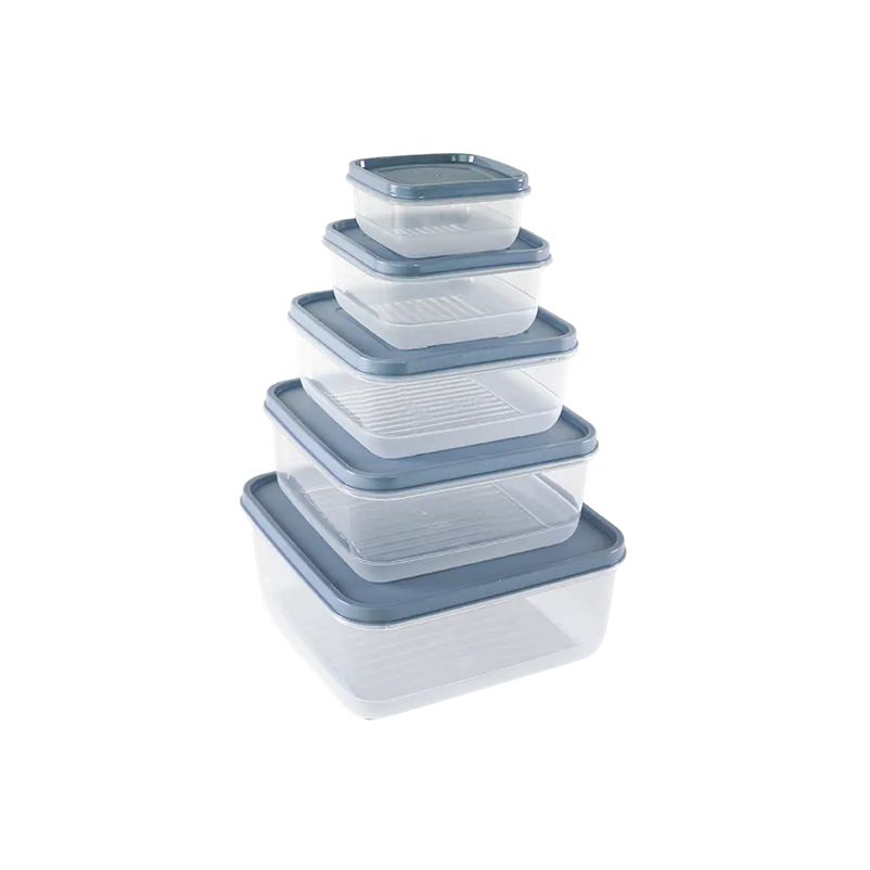 Rubby Sq 5pc Stor Container St