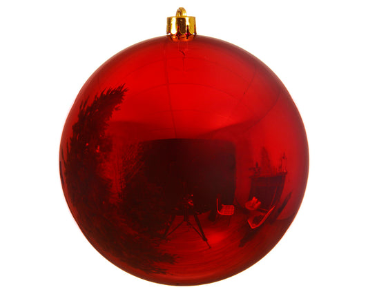 Dec Baub Shtprf Xmas Red 25cm