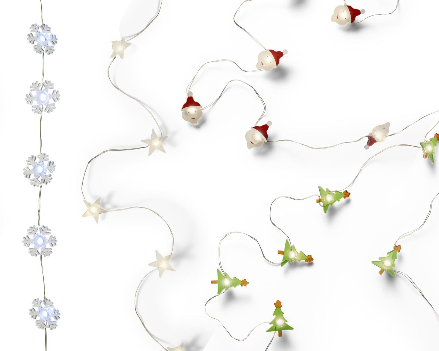 Micro LED Lights Sil/wWht 90cm