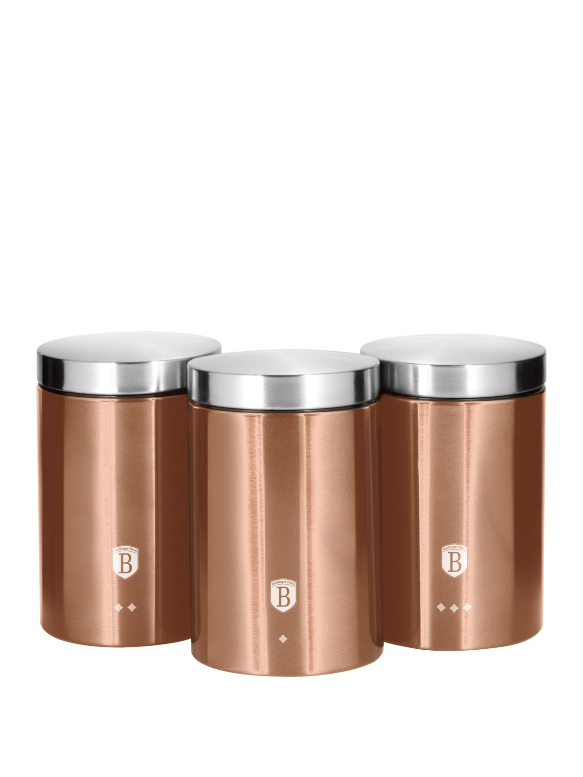 BH Canister Rose Gold 3pc set
