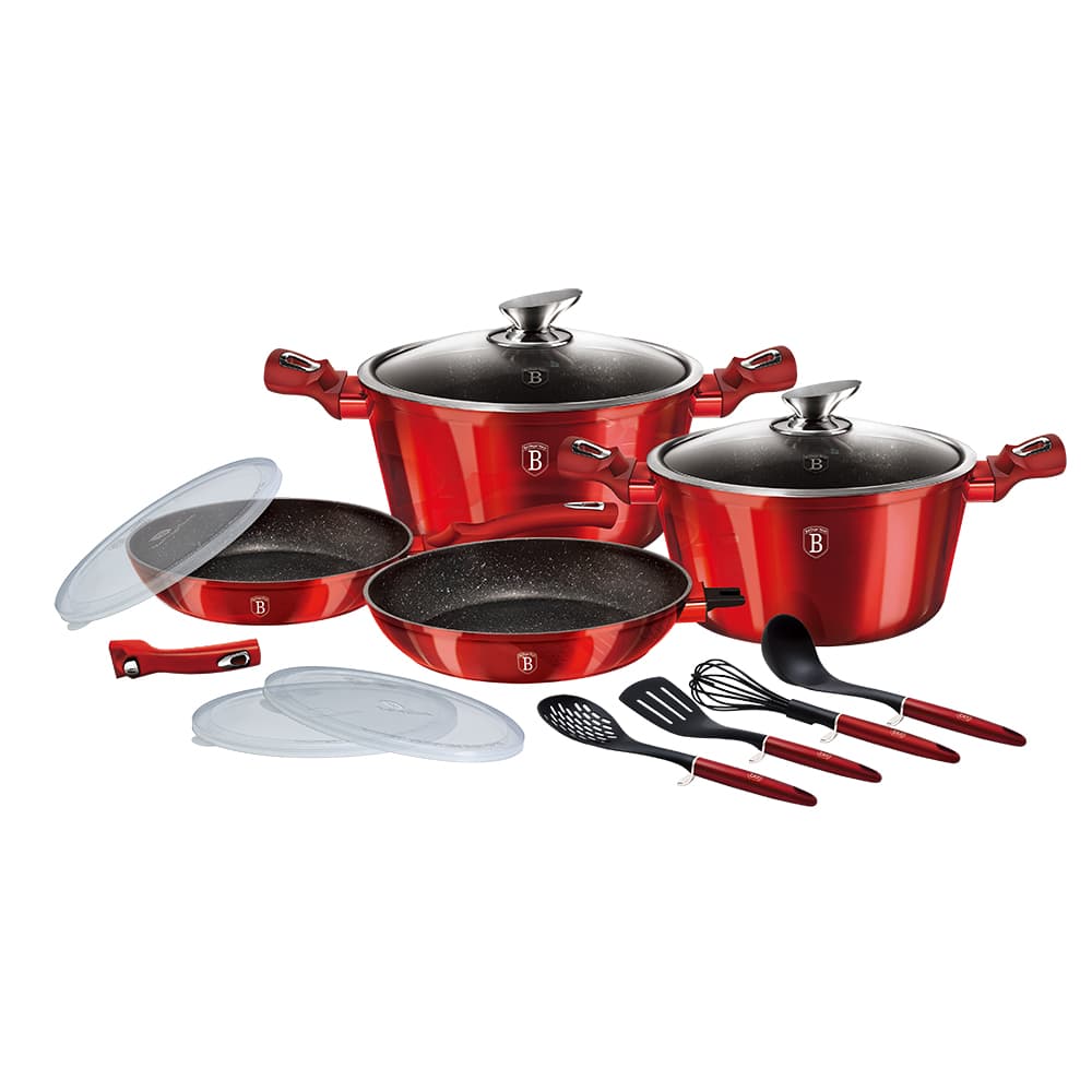 BH ML Cookware 13pc Set Burg