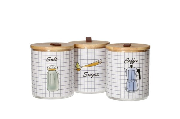 DH Glass Jar Set 3pcs 750ml