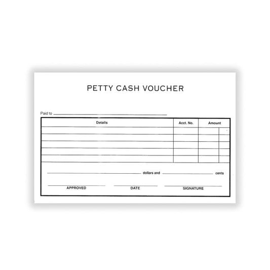 Petty Cash Voucher 8x5in 40pgs