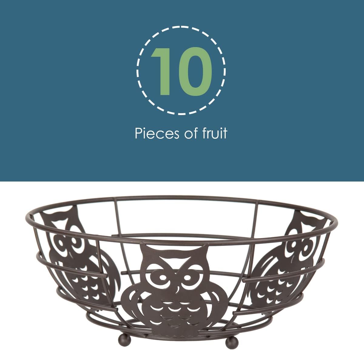 HB Bronze Fruit Bowl Owl