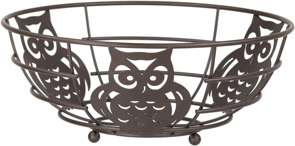 HB Bronze Fruit Bowl Owl