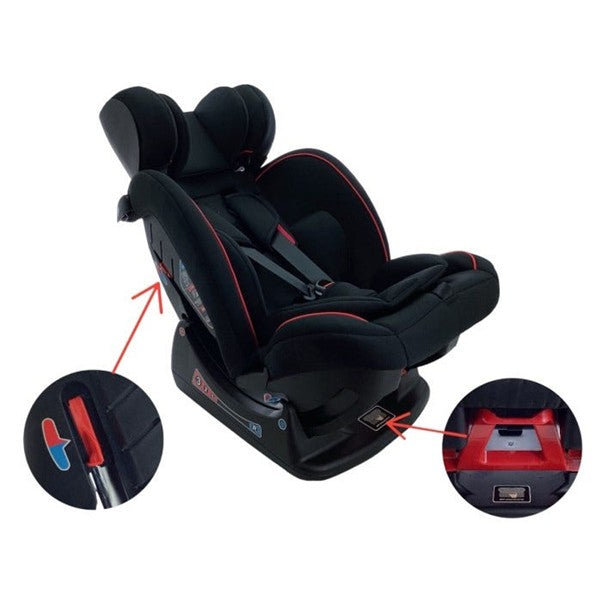 Baby Car Seat Black n Red