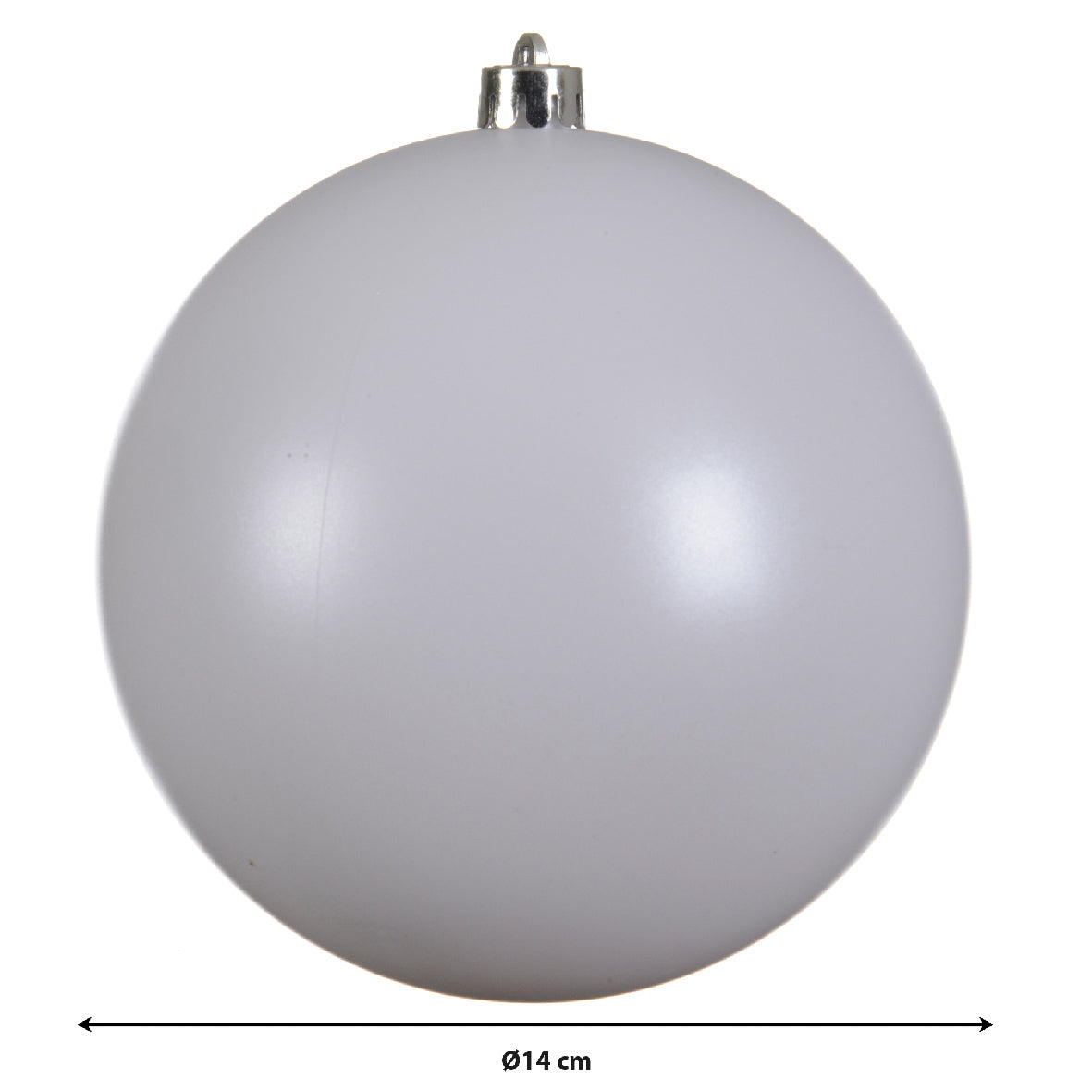 Dec Baub Shtprf Wntr Wht 14cm