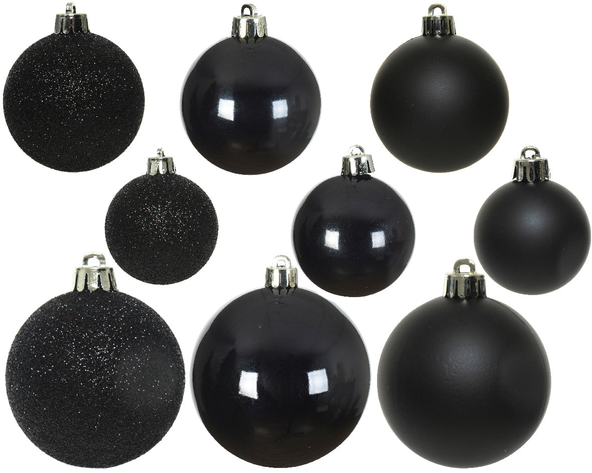 Dec Baub Shtprf Mix Blk 30ct