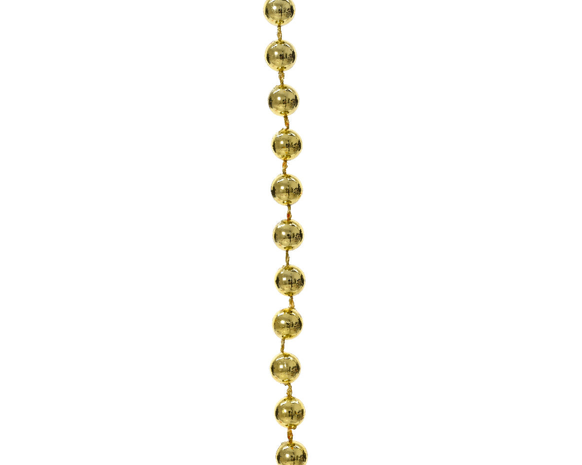 Dec Bead Garland Shiny Lt Gld