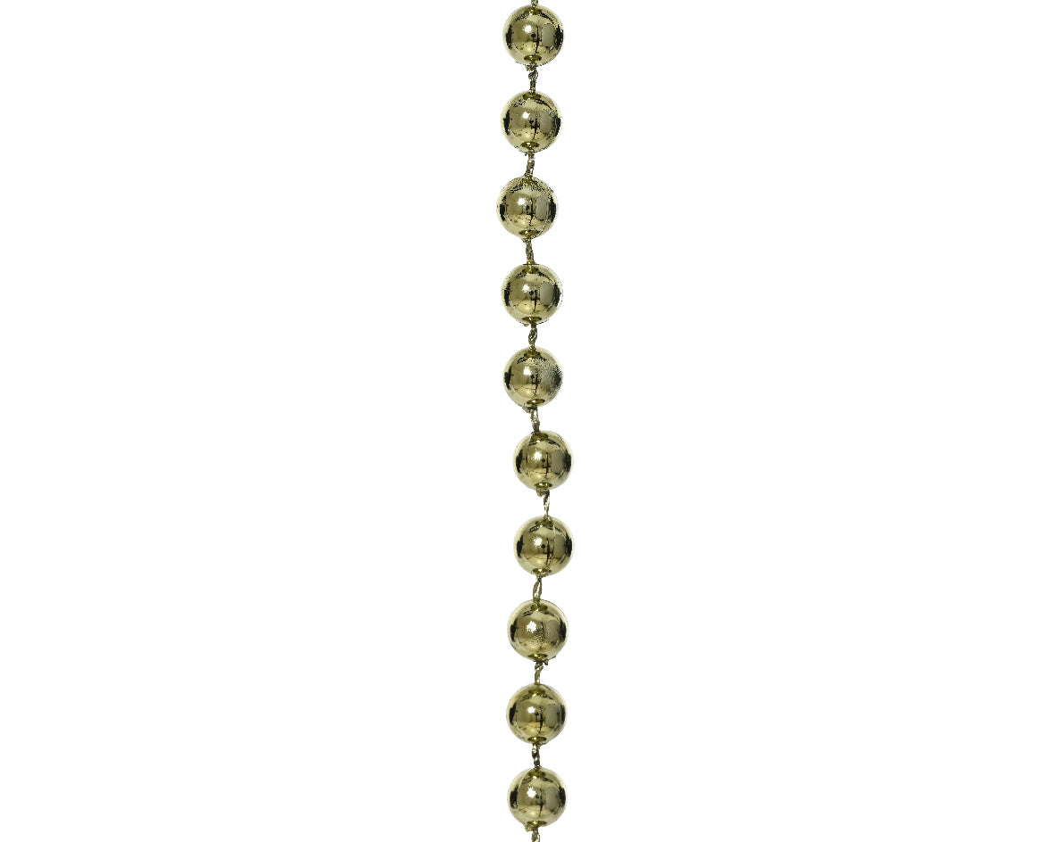 Dec Bead Garland Shiny R/Green