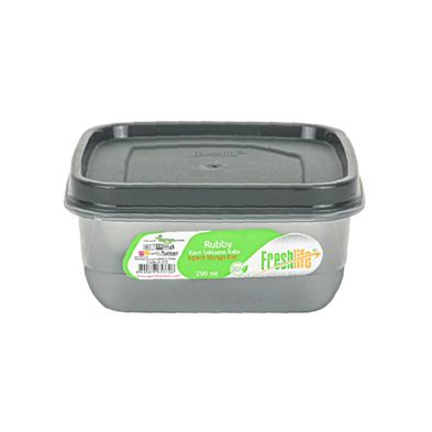 Rubby Sq Stor Container 250ml ast