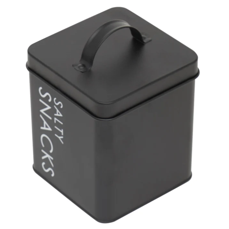 HB Salty Snacks Canister Blk