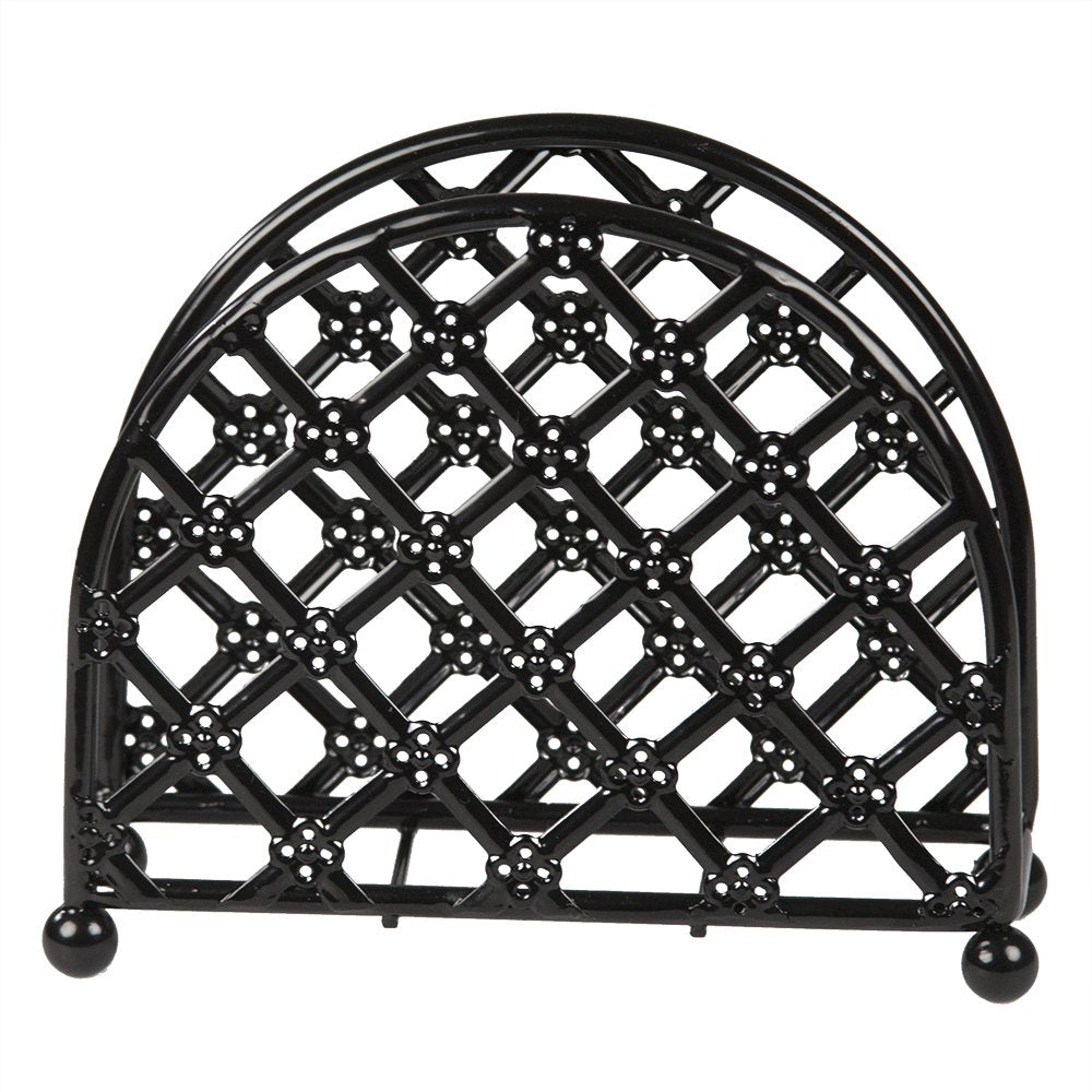 HB Lattice Napkin Holder Black