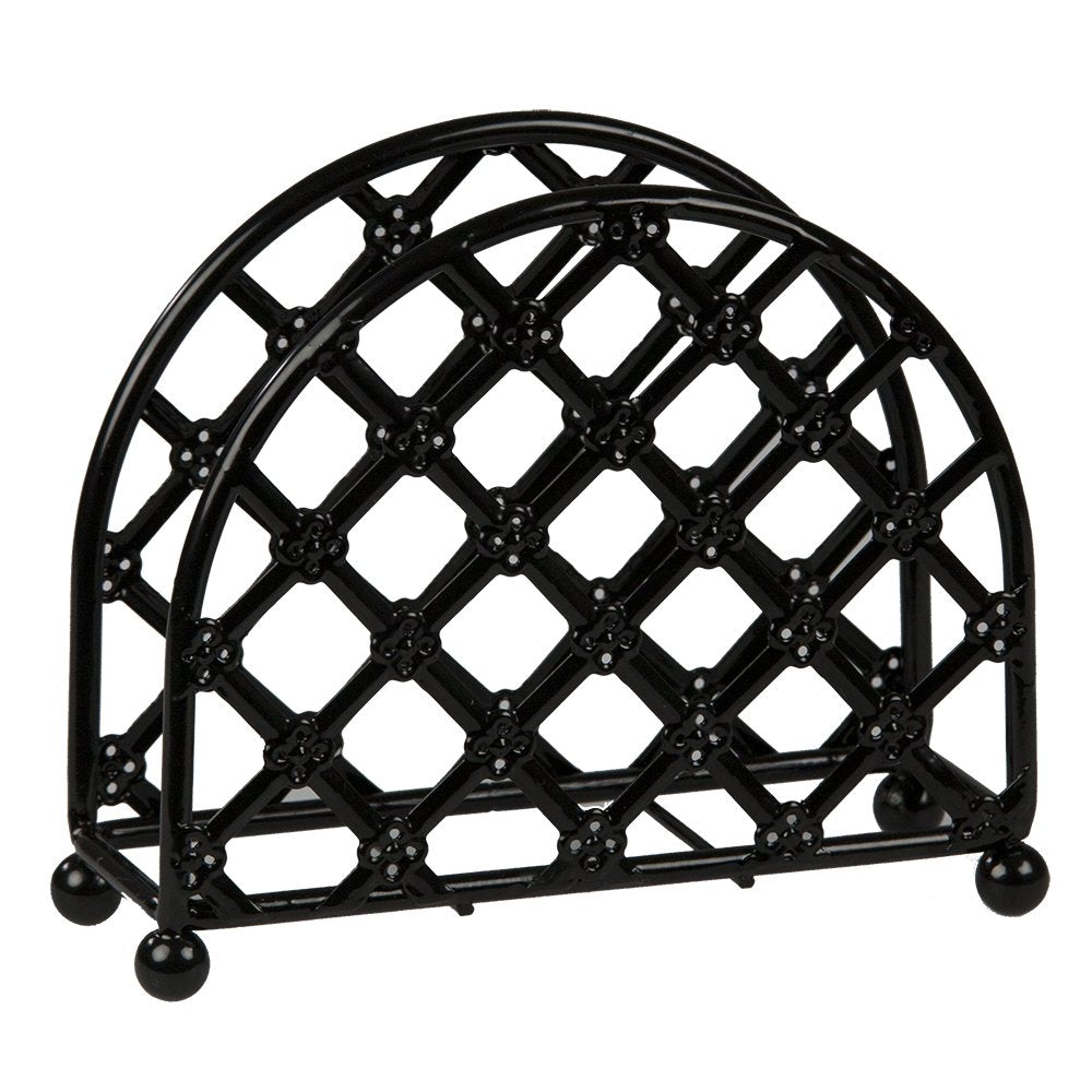 HB Lattice Napkin Holder Black