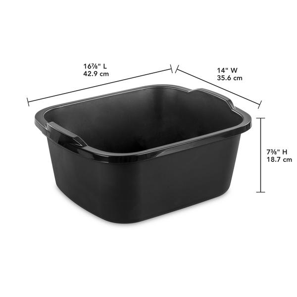 Sterlite 12Qt Dishpan Black