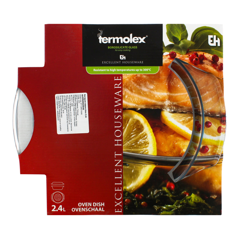 Glass Oven Dish w/Lid 2.4L