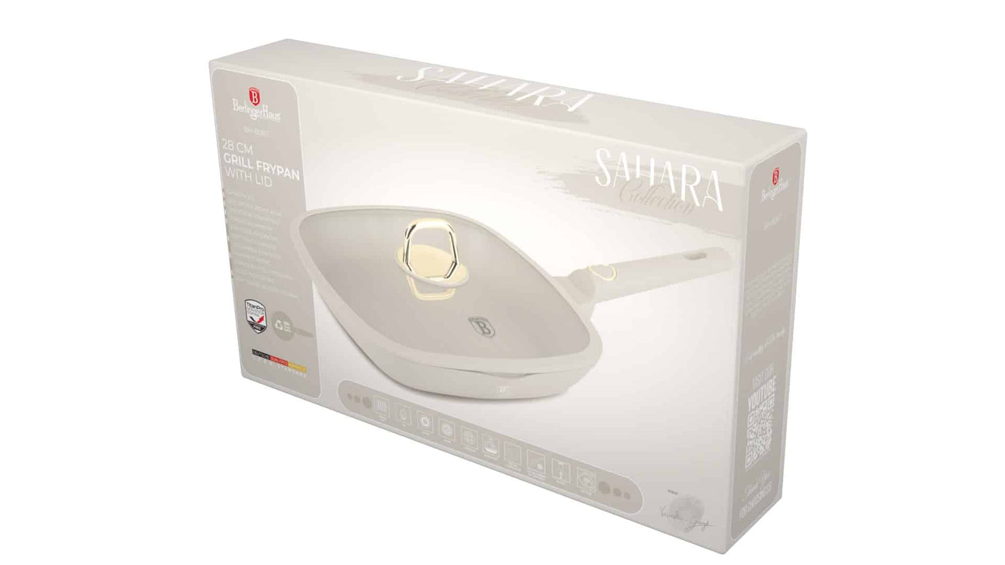BH Saha Grill Pan w Lid 28cm