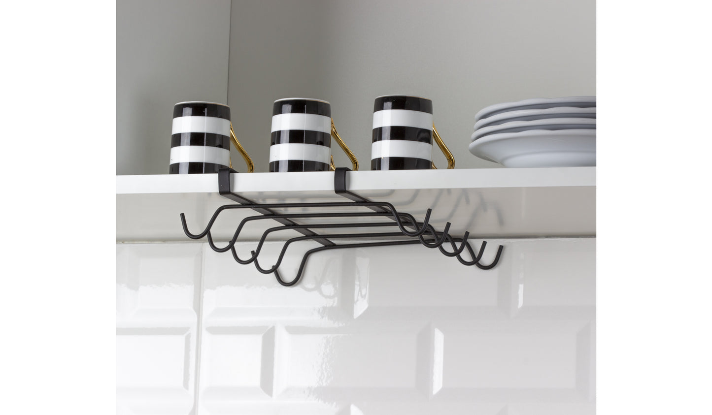 Cabinet Mug Hanger Blk
