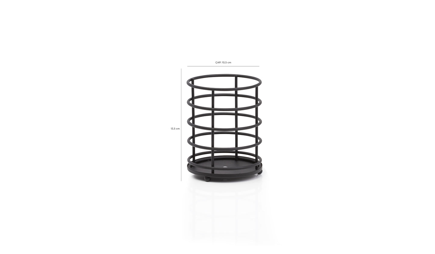 Spiral Spoon Holder Blk