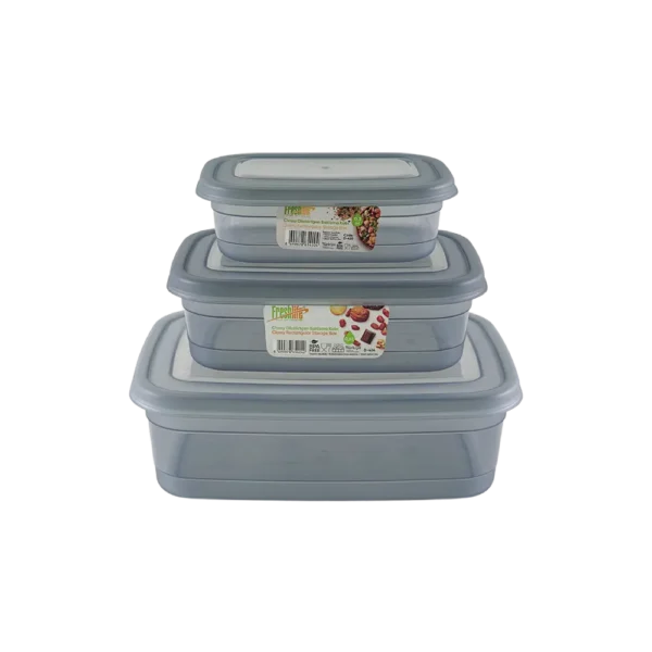 Fshlf Classy Rect Stor Container Set 3pc