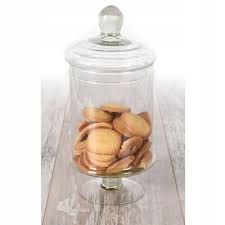 EH Cookie Jar Glass wLid 14x26cm