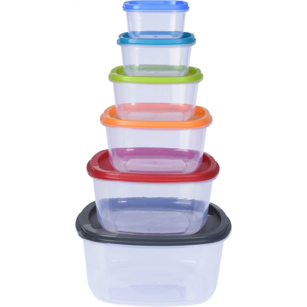 Storage Boxes wLid 6pcs