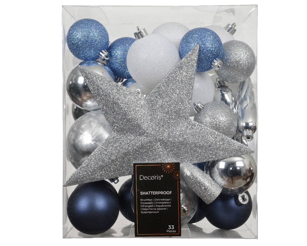 Dec Balls Shtprf 33pc sh-gl-mt mix