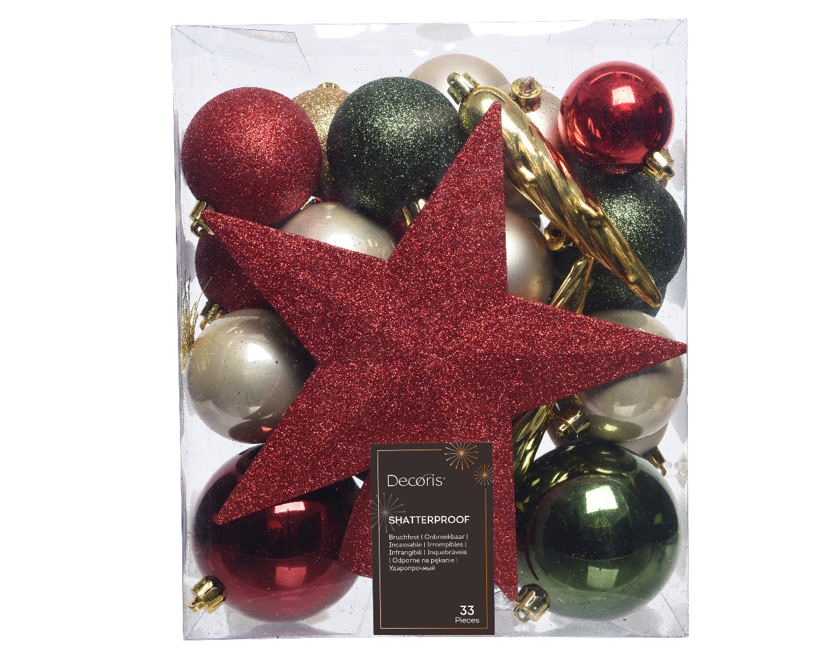 Dec Balls Shtprf 33pc sh-gl-mt mix