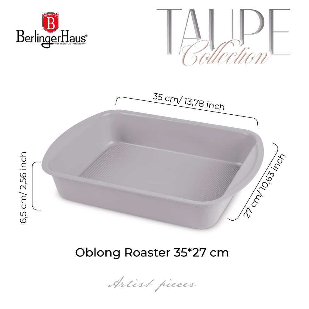 BH Roaster Oblng 35X27 Taupe