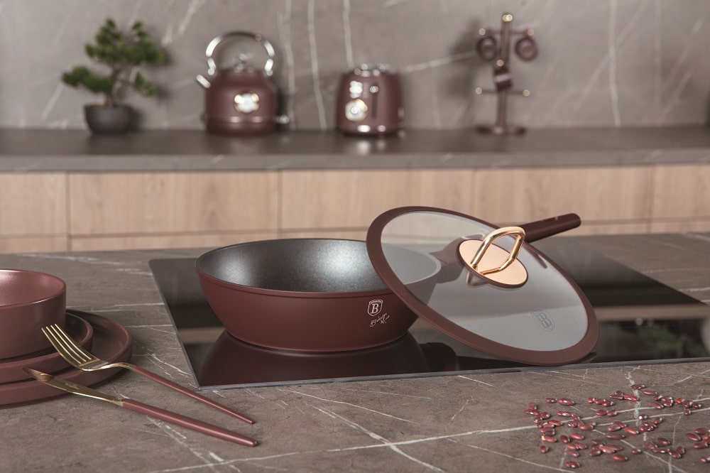 BH Frypan Dp w/Lid 24cm Leonardo