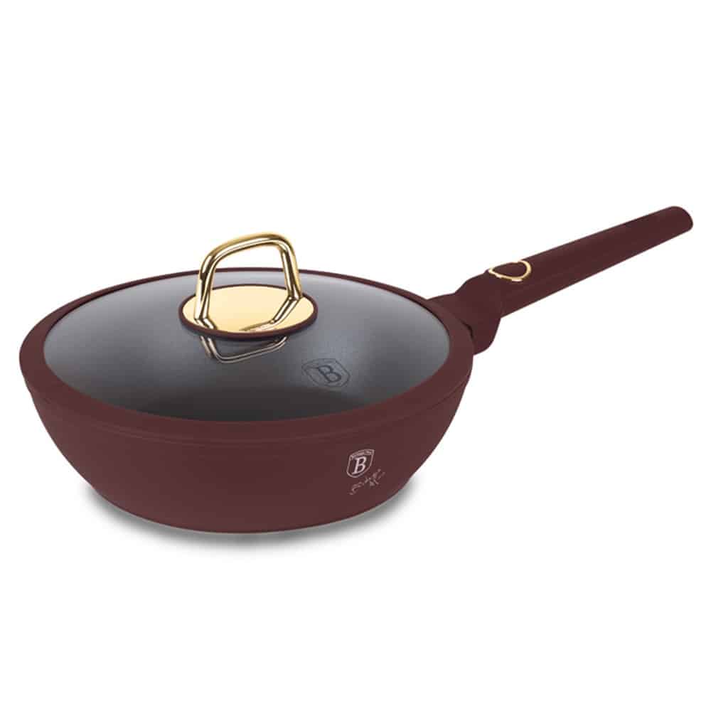 BH Frypan Dp w/Lid 24cm Leonardo