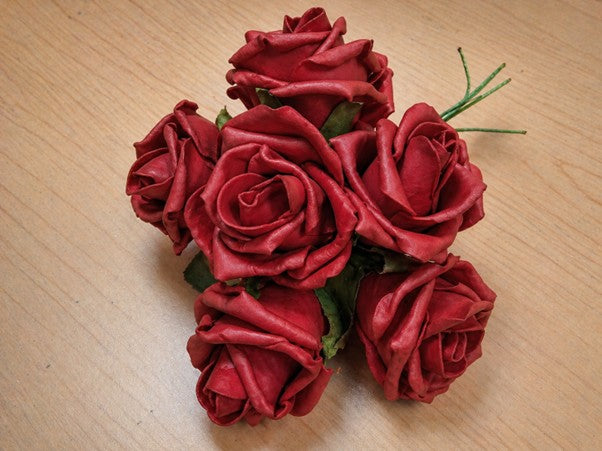 HB Red Roses 6ct 7in