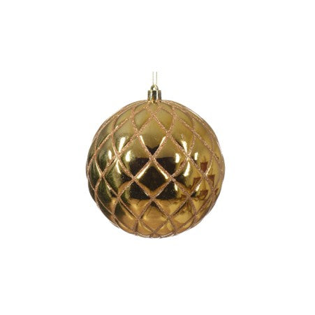 Dec Baub Poly 3ass Lt Gold