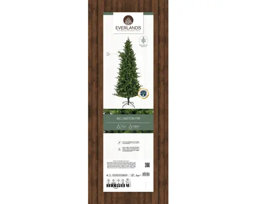 Artificial Killington Fir Hinged Tree 7ft Grn