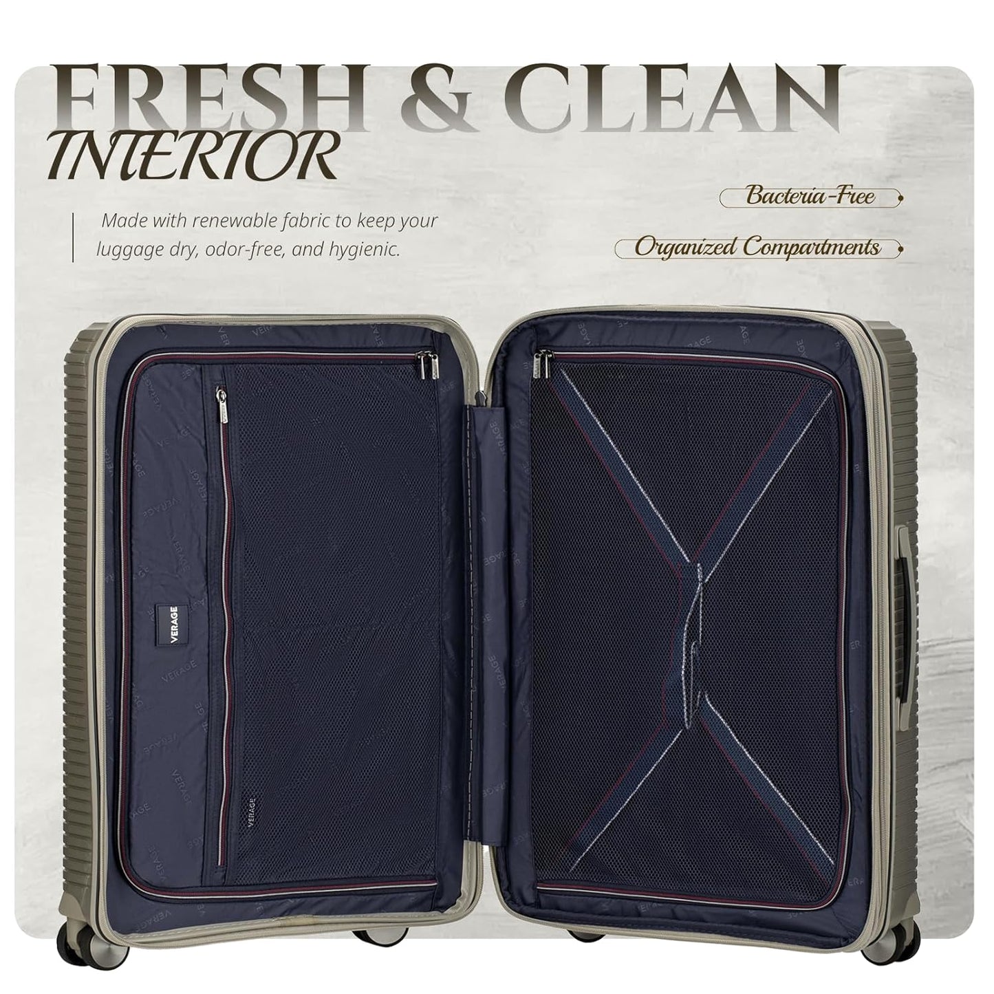 Rom Hard Shell Lugg 20in Khaki