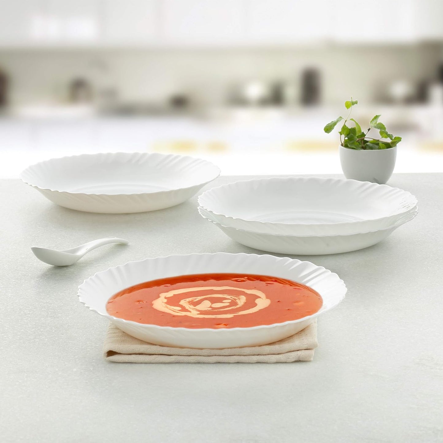 Boro Opalware Soup Plate 9in