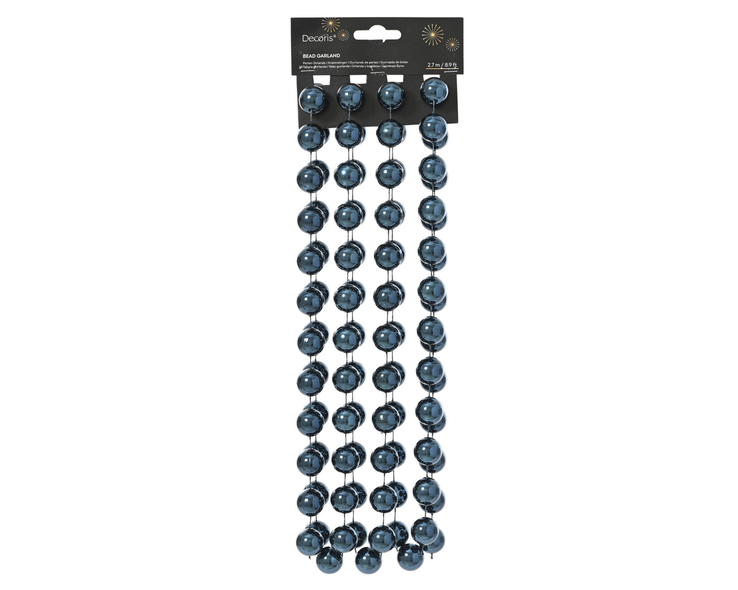 Bead Garland Nght Blue 9ft