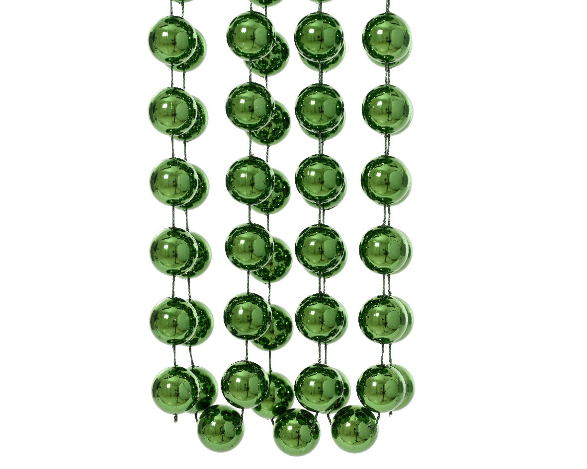 Bead Garland Polysty Pine Grn